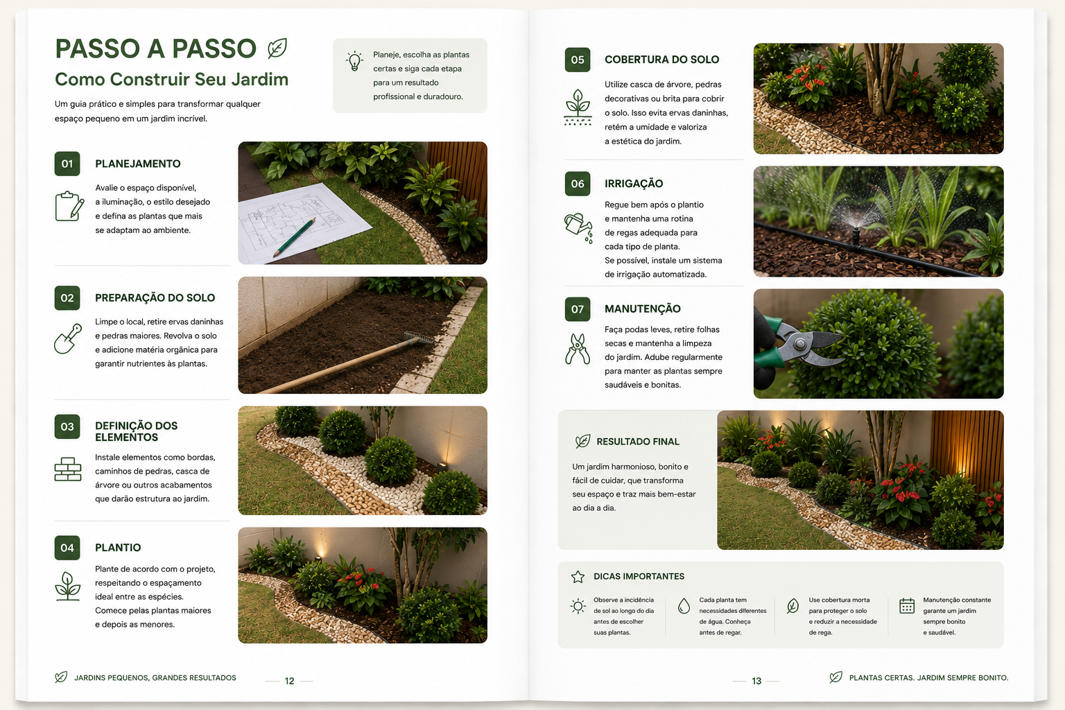 Passo a Passo — Como construir seu jardim